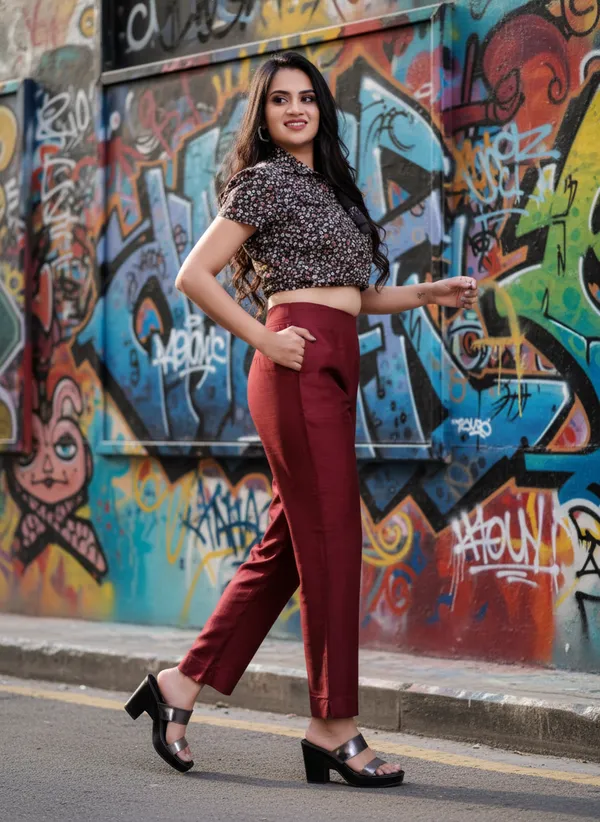 Maroon_Premium_Cotton_Silk_Straight_Pant