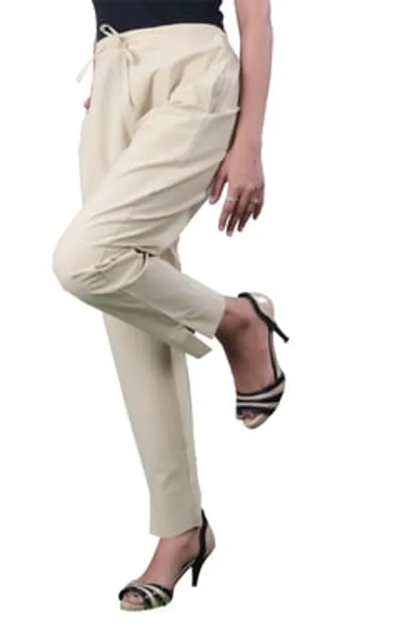 Beige_Premium_Cotton_Nadi_Slim_Fit_Tapered_Pants