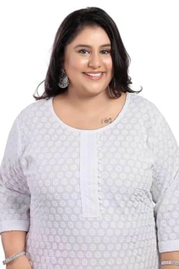 Radiant_Pristine_White_Graceful_White_Rayon_Chikankari_Straight_Kurti