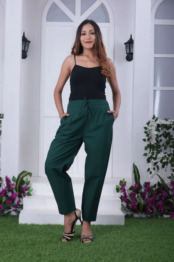 Green_Premium_Cotton_Nadi_Slim_Fit_Tapered_Pants