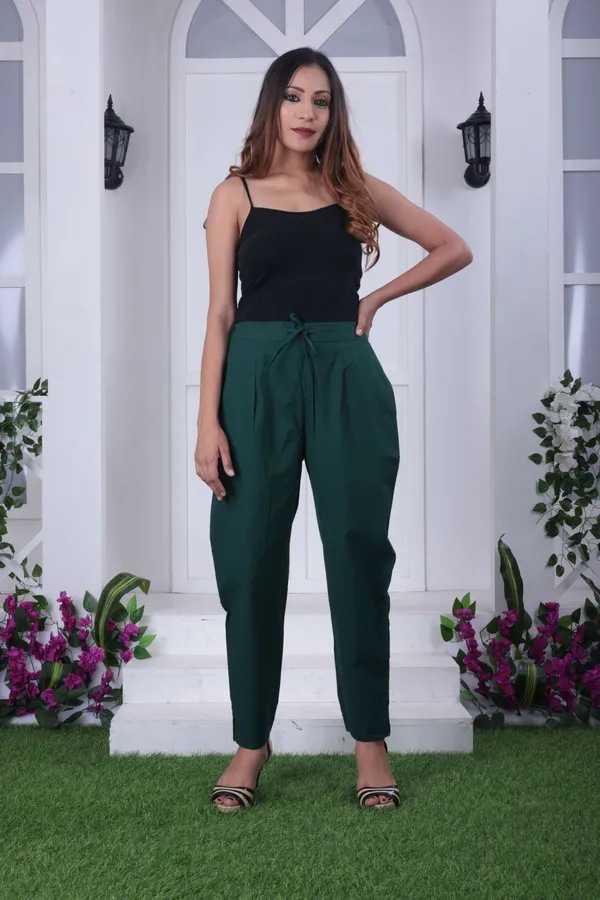 Green_Premium_Cotton_Nadi_Slim_Fit_Tapered_Pants