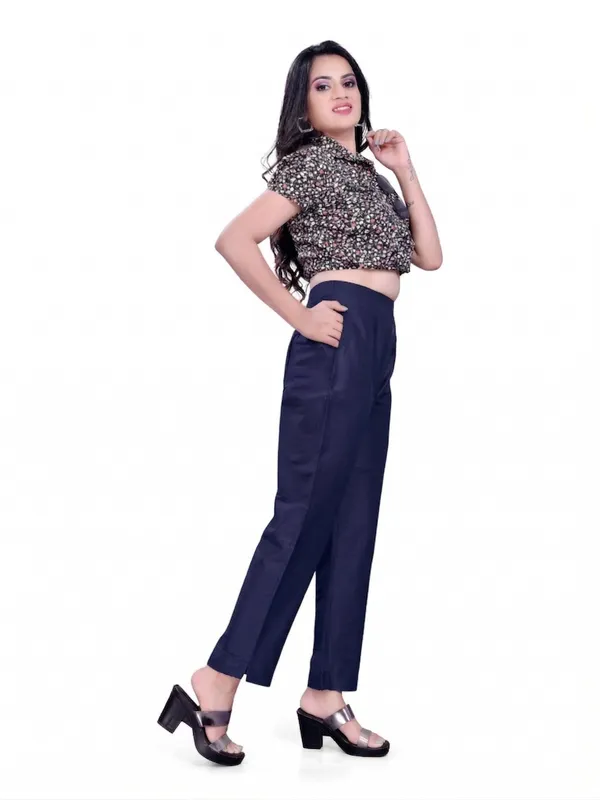 Blue_Premium_Cotton_Silk_Straight_Pant