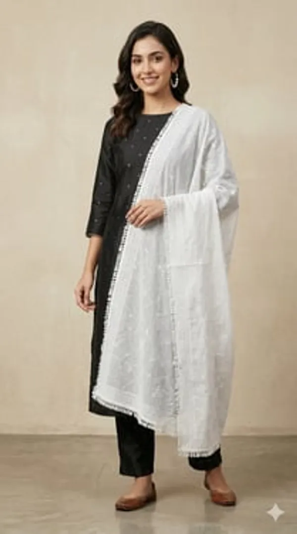 White_Malmal_Embroidery_Dupatta