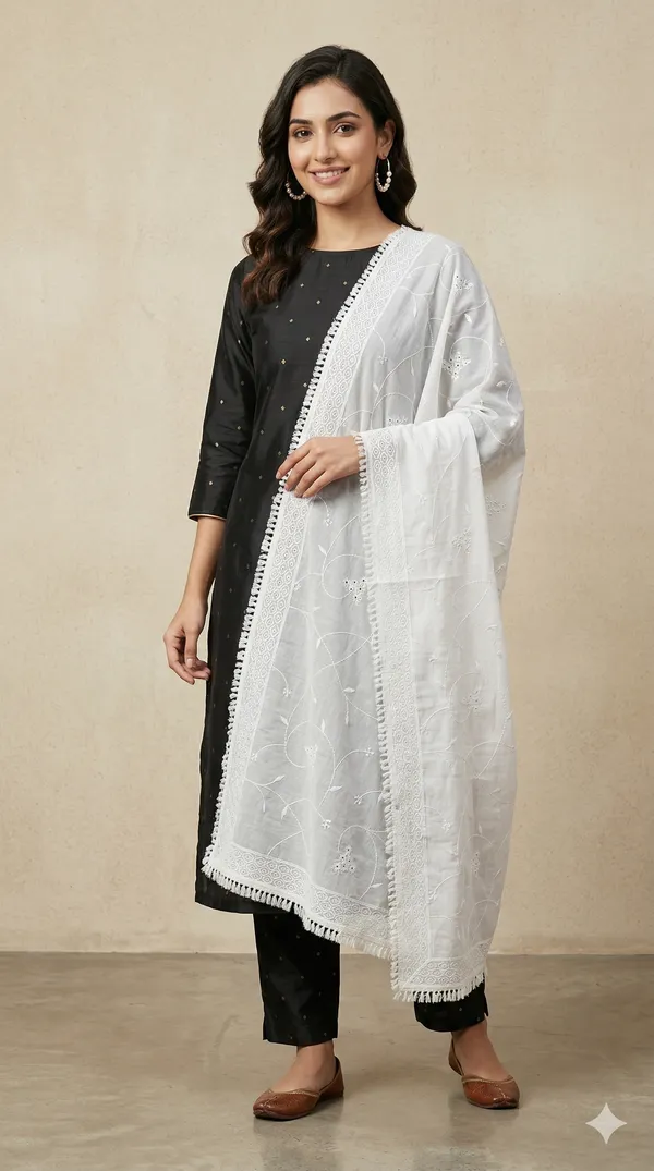 White_Malmal_Embroidery_Dupatta