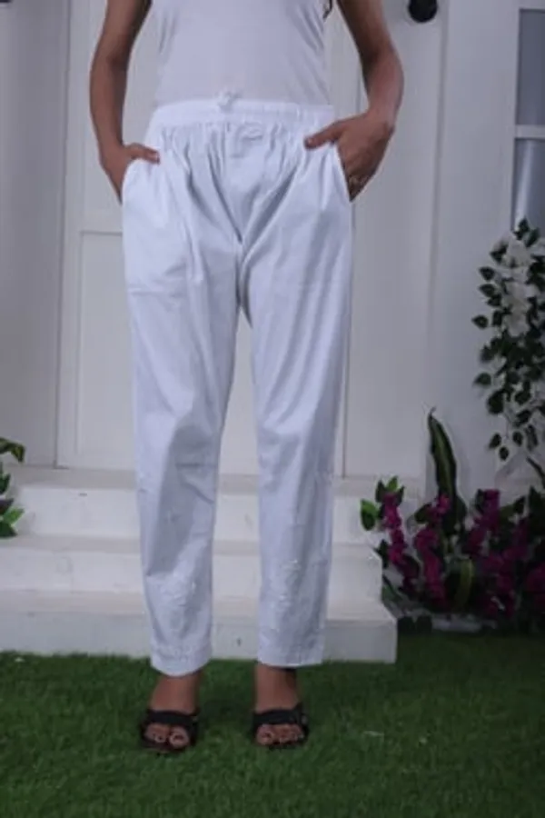 Premium_Lucknowi_Handmade_Stretchable_Cotton_Pants