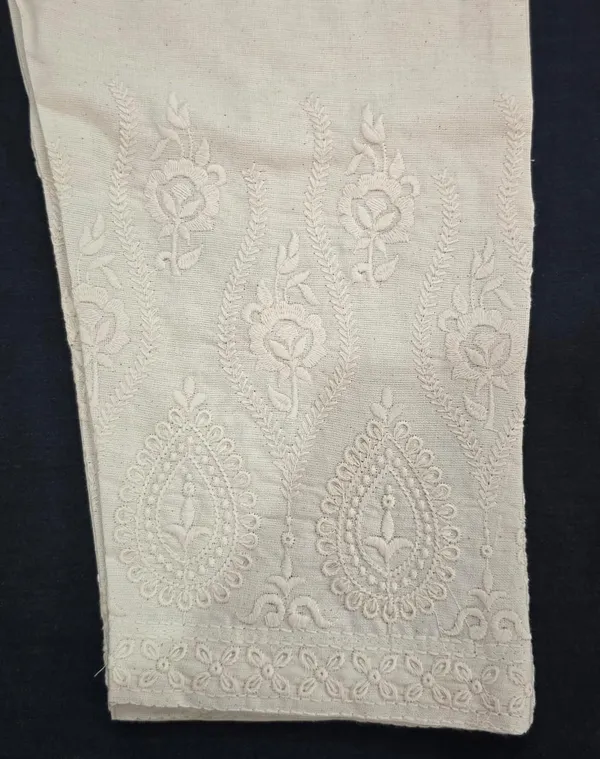 Beige_Premium_Cotton_Cutwork_Chikan_Pants