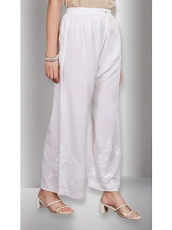 Pristine_White_Premium_Lucknowi_Hand_Embroidered_Rayon_Palazzo