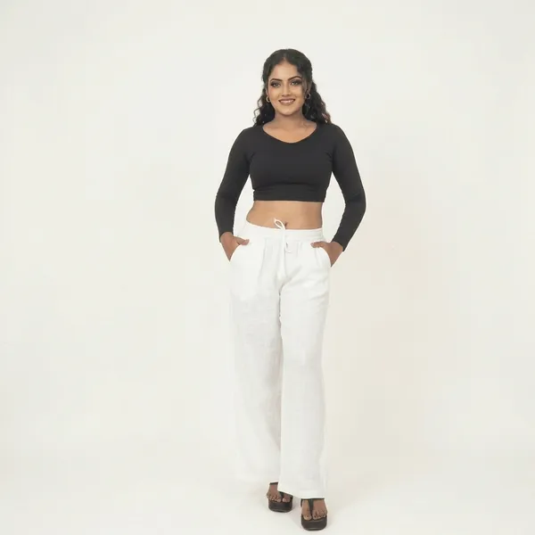 White_Premium_Linen_Wide_Leg_Palazzo