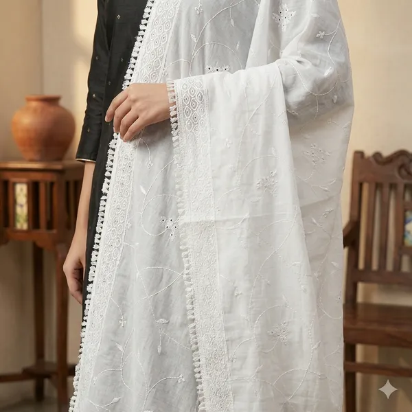 White_Malmal_Embroidery_Dupatta