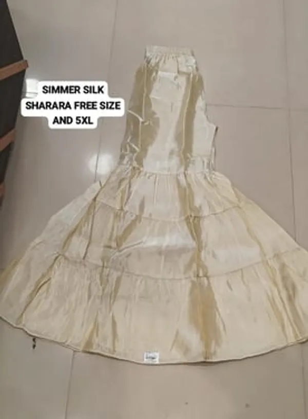 Elegant_Beige_Premium_Simmer_Tissue_Tiered_Sharara_Skirt