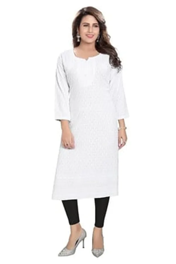 Premium_Rayon_Chikankari_Straight_Kurti