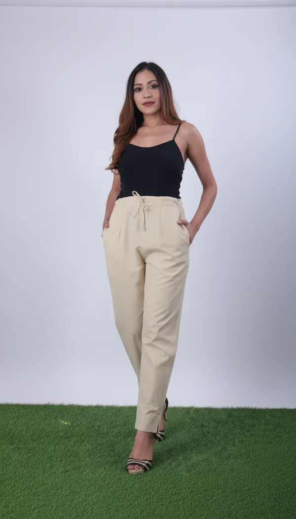 Beige_Premium_Cotton_Nadi_Slim_Fit_Tapered_Pants