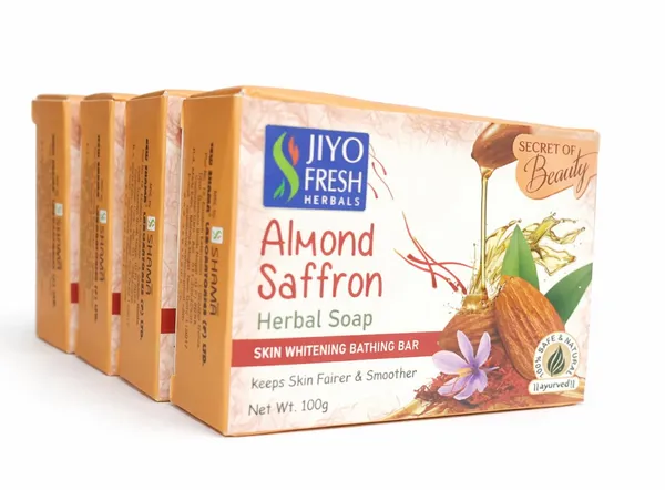 Almond_Saffron_Herbal_Soap_100G_Pack_Of_6