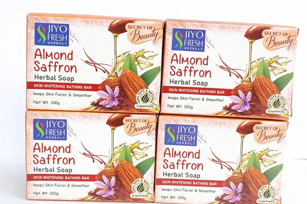 Almond_Saffron_Herbal_Soap_100G_Pack_Of_6