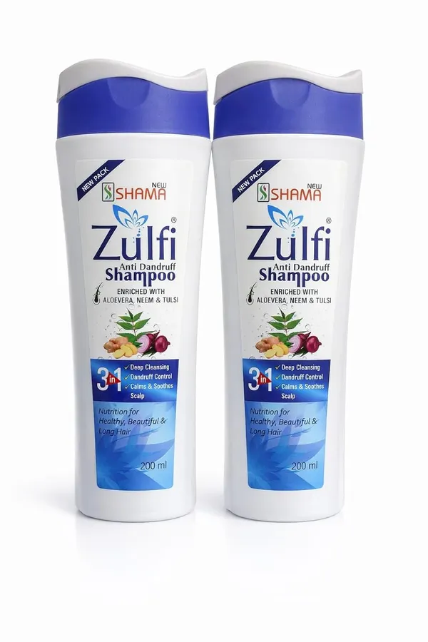 Zulfi_Anti_Dandruff_Shampoo_With_Aloe_Vera_Neem_And_Tulsi_200Ml_3_In_1_Deep_Cleansing_Pack_Of_2