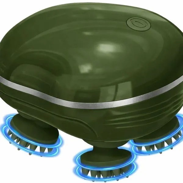 Electric_Scalp_Massager_For_Head_Body_Rechargeable_4_Head_Silicone_Kneading_Massager_Green