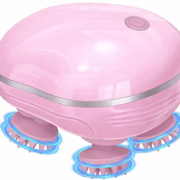 Electric_Scalp_Massager_For_Head_Body_Rechargeable_4_Head_Silicone_Kneading_Massager_Pink