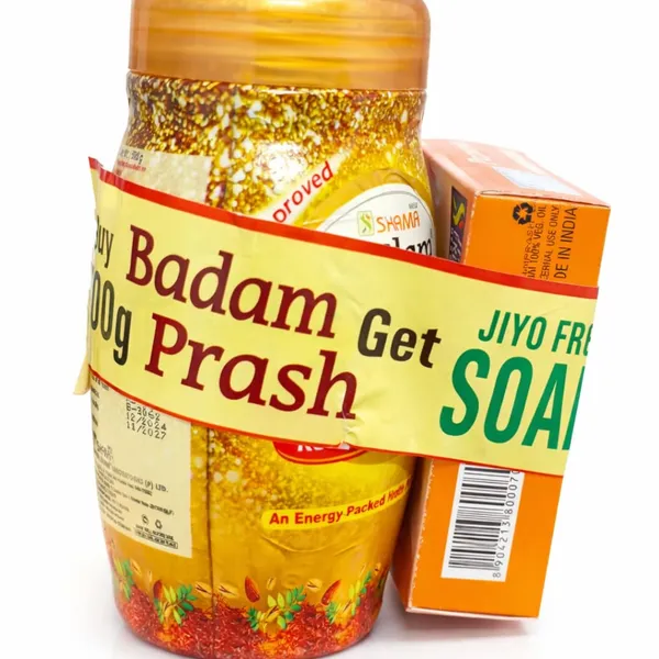 Buy_500_Gm_Badam_Prash_Get_Jiyo_Fresh_Soap_Free_Badam_Prash_Is_A_Very_Unique_Combination_Of_Herbal_Drug_It_Is_Highly_Recommended_In_General_Weakness_And_Also_Give_Strength_To_The_Brain