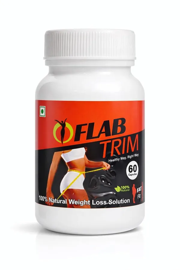 Flab_Trim_Powder_200_Gm_&_60_Capsules_For_Healthy_Way_Right_Way._Combo_Pack_Of_Fat_To_Fit