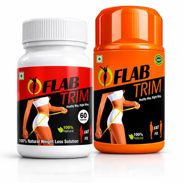 Flab_Trim_Powder_200_Gm_&_60_Capsules_For_Healthy_Way_Right_Way._Combo_Pack_Of_Fat_To_Fit