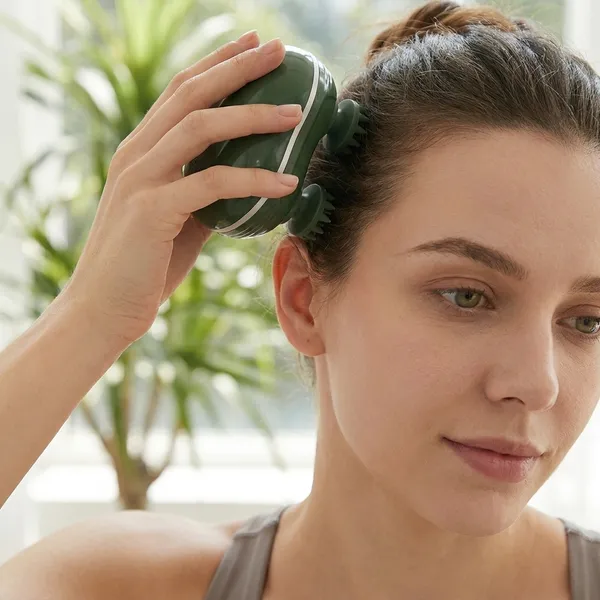 Electric_Scalp_Massager_For_Head_Body_Rechargeable_4_Head_Silicone_Kneading_Massager_Green