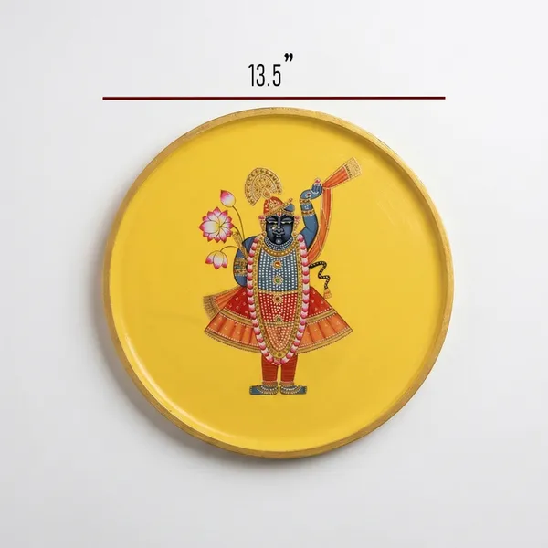 Yellow_Wooden_Premium_Plate_For_Home_Decor