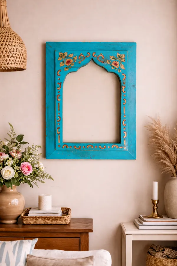 Rustic_Torqouise_Wooden_Premium_Jarokha_And_Frames_For_Home_Decor