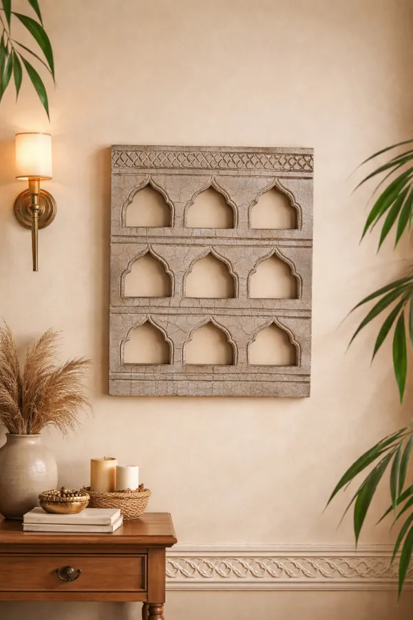 White_Wooden_Premium_Jarokha_And_Frames_For_Home_Decor