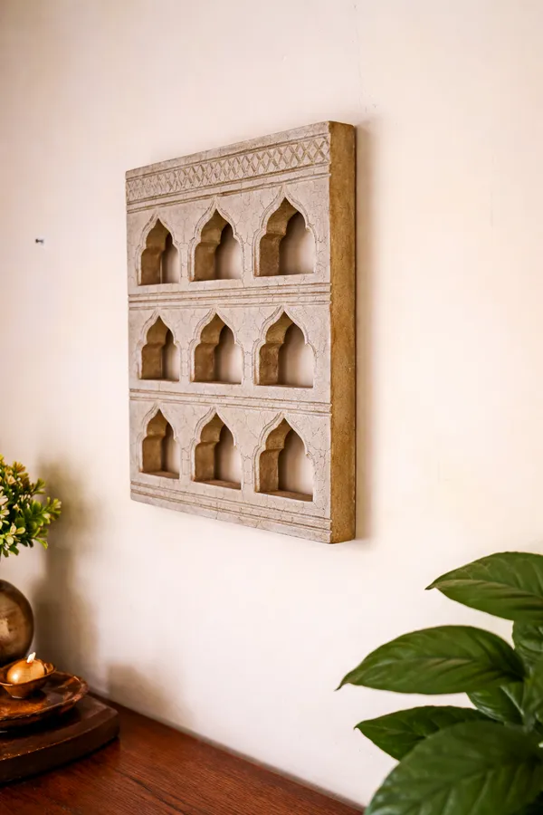 White_Wooden_Premium_Jarokha_And_Frames_For_Home_Decor