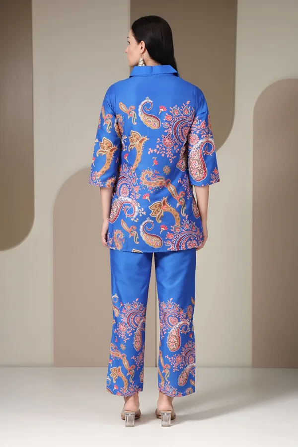 Blue_Paisley_Print_Co-ord_Set_For_Women