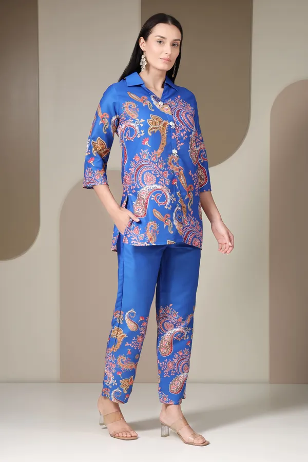 Blue_Paisley_Print_Co-ord_Set_For_Women