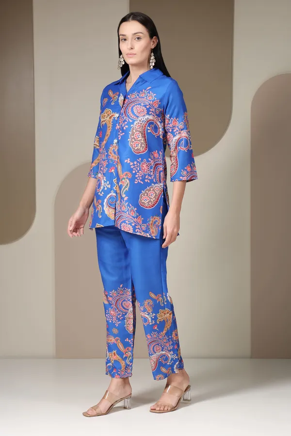 Blue_Paisley_Print_Co-ord_Set_For_Women