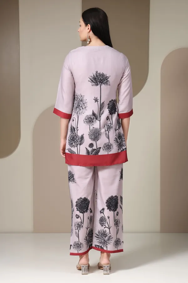 Women's_White_And_Red_Floral_Printed_Co-ord_Set