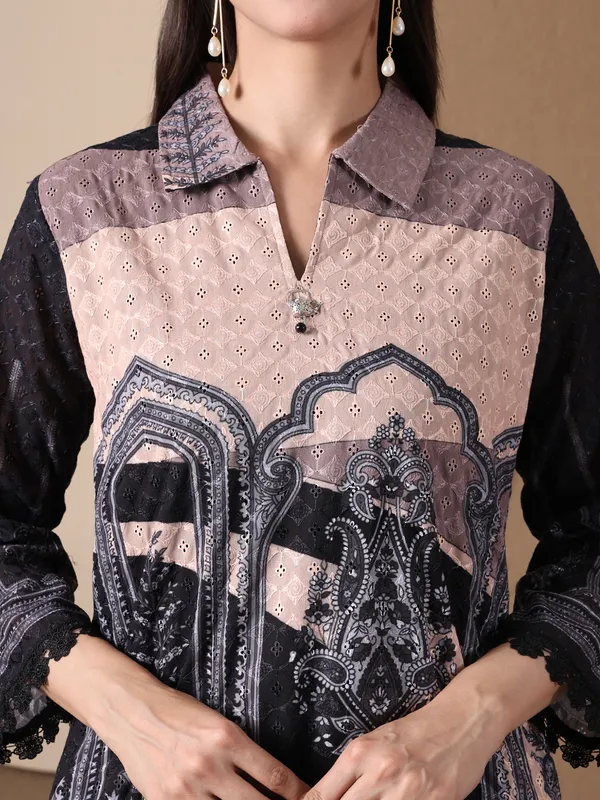 Black_Printed_Chikan_Co-ord_Set