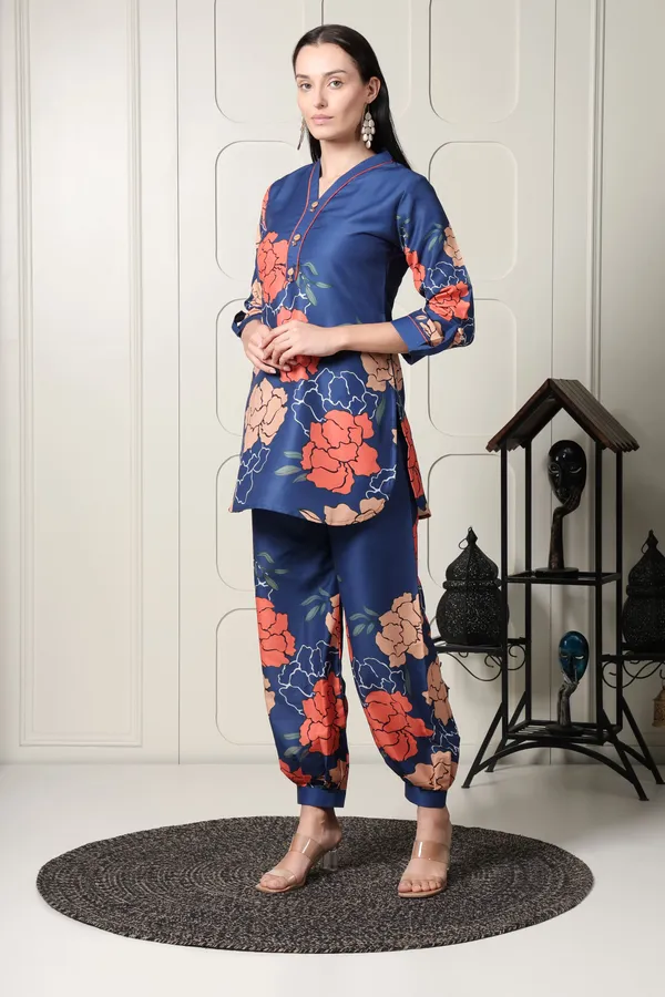 Blue_Floral_Printed_Co-ord_Set_For_Women