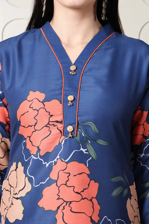 Blue_Floral_Printed_Co-ord_Set_For_Women