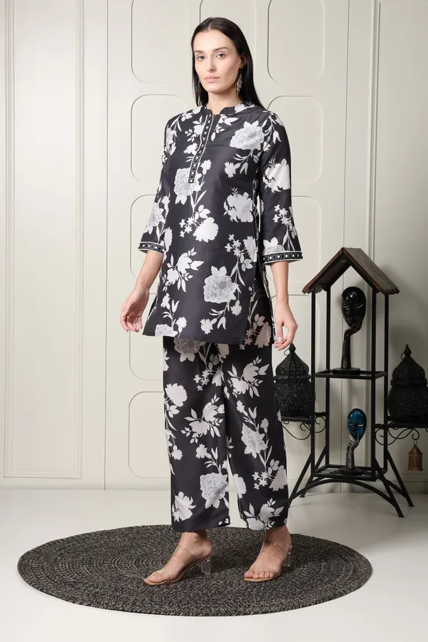 Black_&_White_Floral_Printed_Co-ord_Set