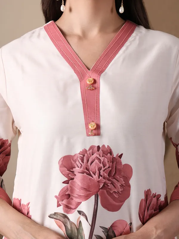 Floral_Printed_Co-ord_Set_-_White_And_Pink