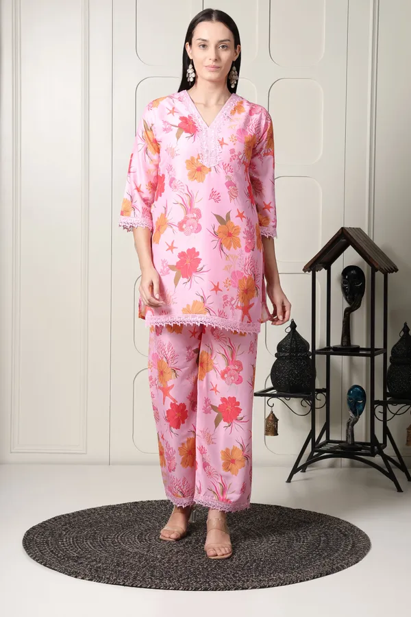 Women's_Pink_Floral_Print_Co-ord_Set