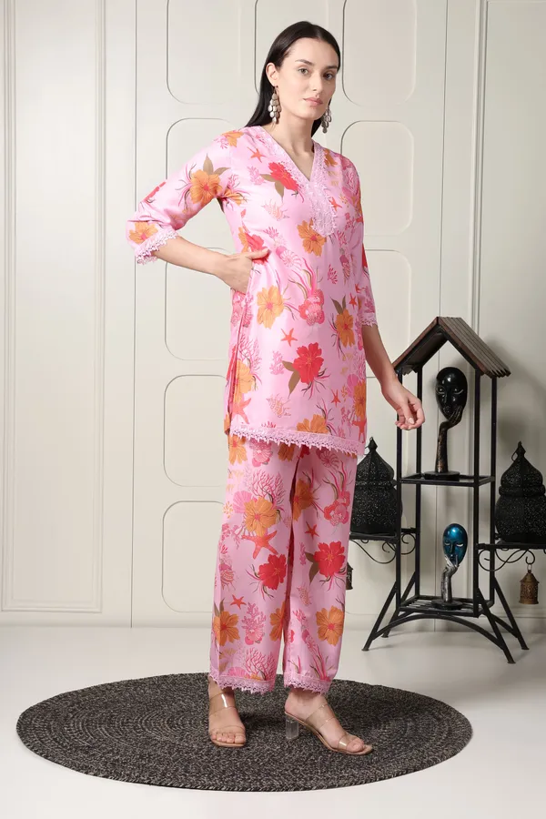 Women's_Pink_Floral_Print_Co-ord_Set