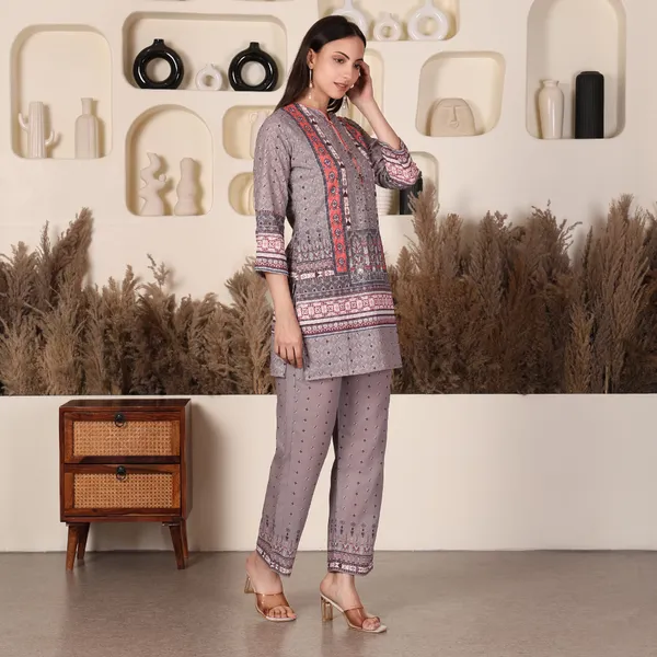 Grey_Printed_Chikan_Co-ord_Set
