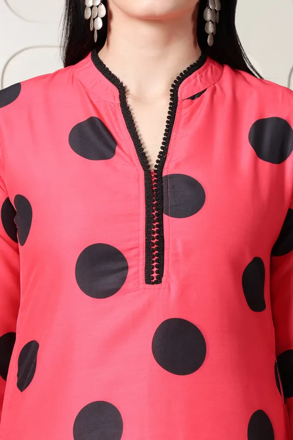 Red_And_Black_Co-ord_Set_With_Polka_Dots