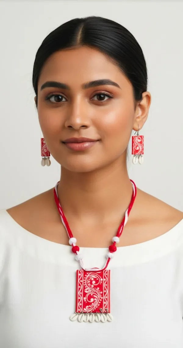 Traditional_Red_And_White_Ethnic_Necklace_Set_With_Matching_Earrings_(Pack_Of_2)