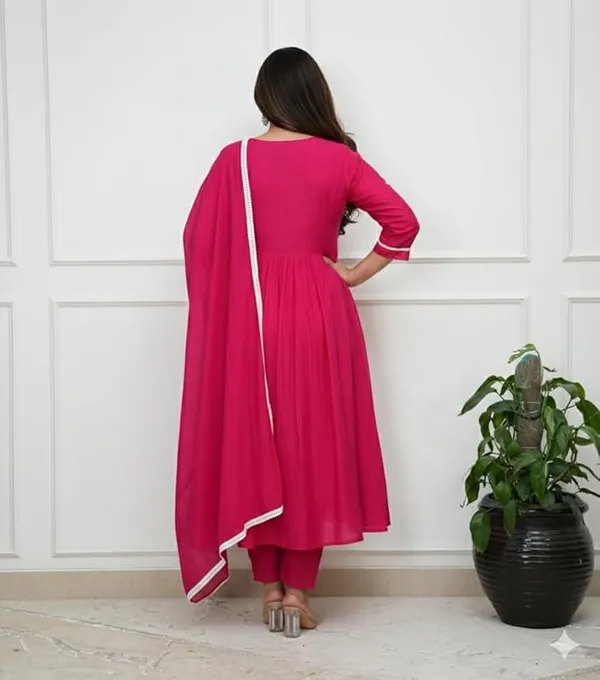 Embroidered_Flaired_Cotton_Rayon_Kurta_Set