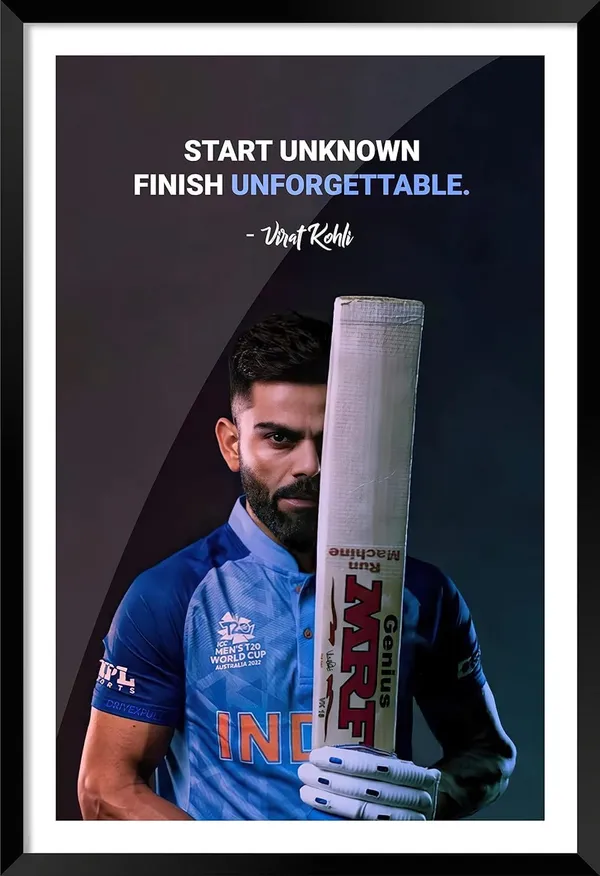 Black_Virat_Kohli_Start_Unknown_A4_Framed_Matt_Laminated_Frame_Poster_For_Room_Decor_Gifting_Best_Gift_For_Cricket_Lovers