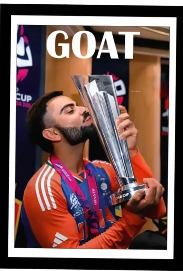Black_Virat_Kohli_Sports_Champion_Trophy_Celebration_Photo_For_Wall_Decor_Frame_Wall_Decor_A4_Size
