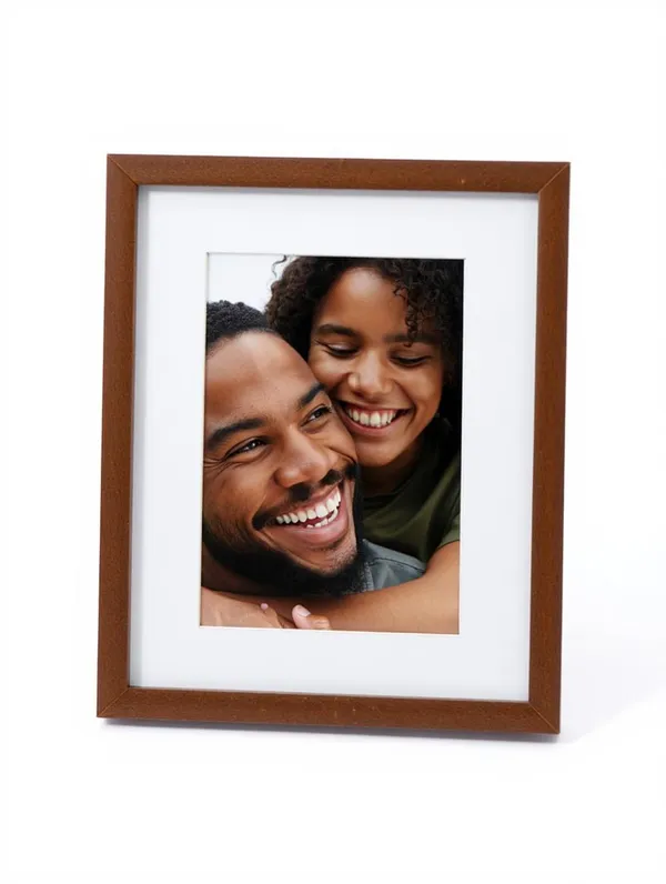 Brown_Picture_Frame_With_Stand_A4_Size_Wood_Double_Mat_Display_For_Photos_And_Documents