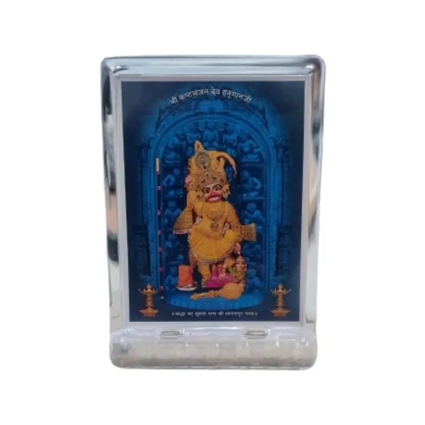 Transparent_Sarangpur_Dham_Kastbhanjan_Hanumanji_Acrylic_Photo_Frame_Religious_Wall_Decor_2.5_X_4_Inches