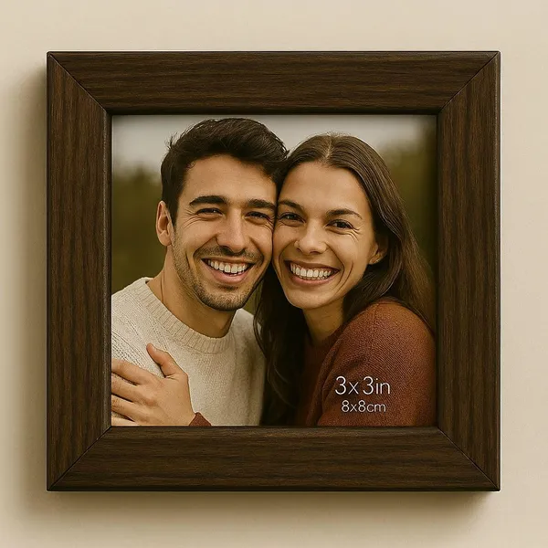 Brown_Customizable_Picture_Frame_With_Stand_4X4_Inches_Wood_Finish_Plexiglass_Front_And_Table_Top_Stand