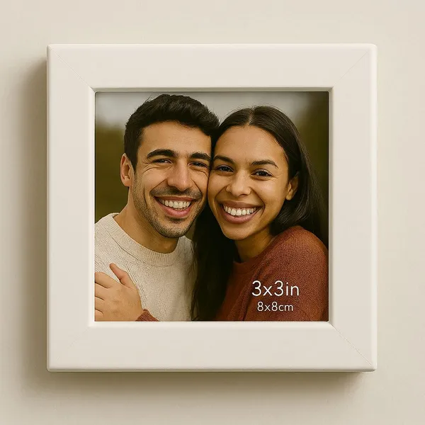 White_Customizable_Photo_Frame_4X4_Inches_(10.16X10.16_Cm)_Acrylic_With_Table_Stand